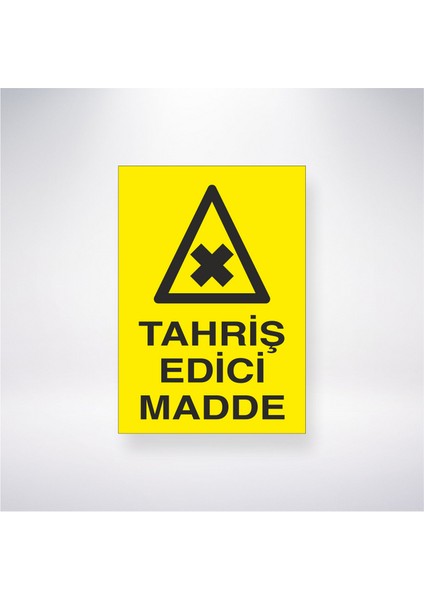 Tahriş Edici Madde 21X30 cm Yapışkanlı Levha