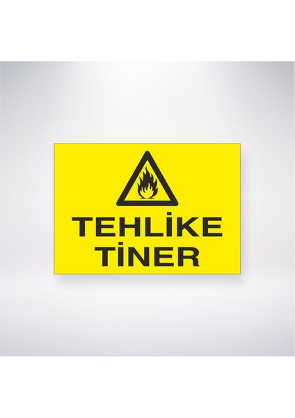 Tehlike Tiner 21X30 cm Yapışkanlı Levha