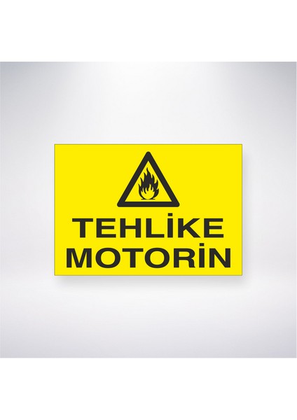Tehlike Motorin 21X30 cm Yapışkanlı Levha