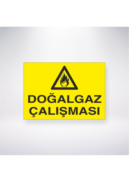 Doğalgaz Çalışması 21X30 cm Yapışkanlı Levha