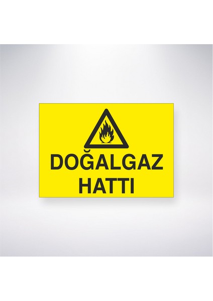 Doğalgaz Hattı 21X30 cm Yapışkanlı Levha