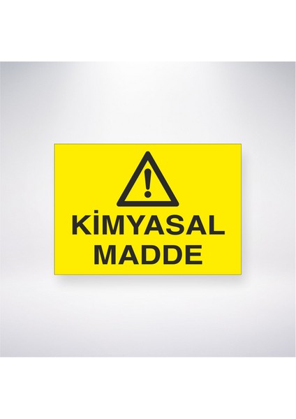 Kimyasal Madde 21X30 cm Yapışkanlı Levha
