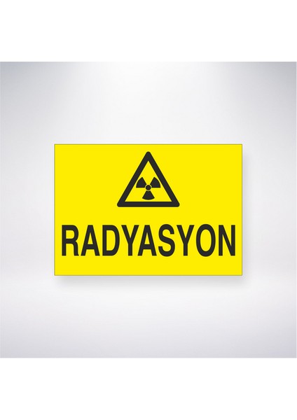 Radyasyon 21X30 cm Yapışkanlı Levha