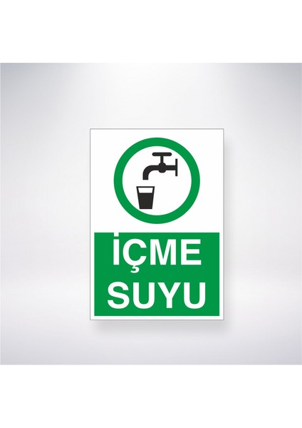 İçme Suyu 21X30 cm Yapışkanlı Levha