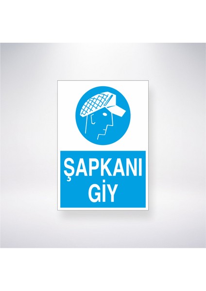 Şapkanı Giy 21X30 cm Yapışkanlı Levha