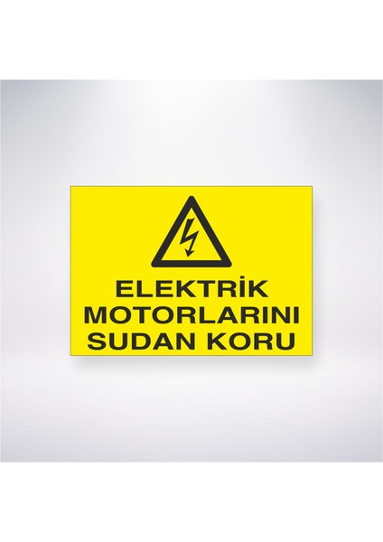 Elektrik Motorlarını Sudan Koru 21X30 cm Yapışkanlı Levha