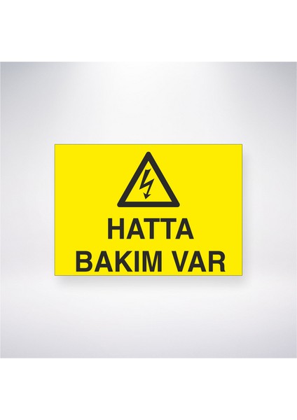 Hatta Bakım Var 21X30 cm Yapışkanlı Levha
