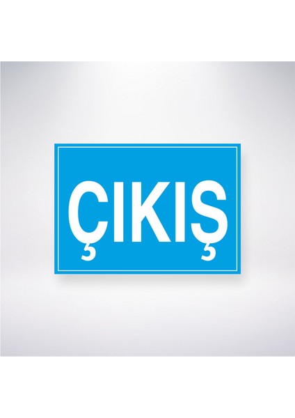 Çıkış 21X30 cm Yapışkanlı Levha