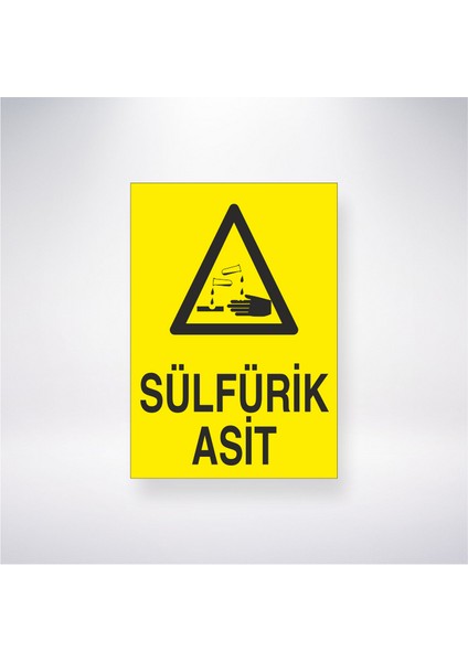 Sülfirik Asit 21X30 cm Yapışkanlı Levha
