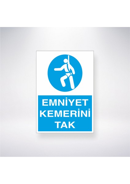 Emniyet Kemerini Tak 21X35 Arkası Yapışkanlı Levha