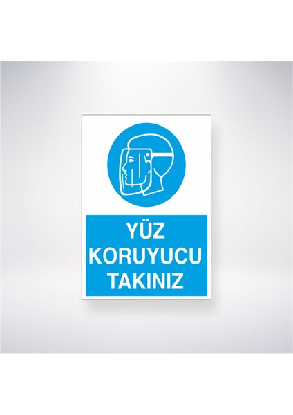 Yüz Koruyucu Takınız 21X30 cm Yapışkanlı Levha
