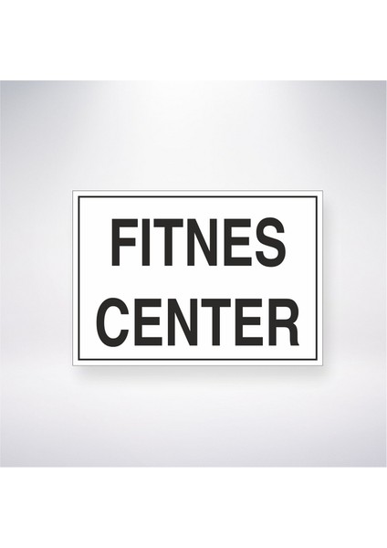 Fitnes Center 21X30 cm Yapışkanlı Levha