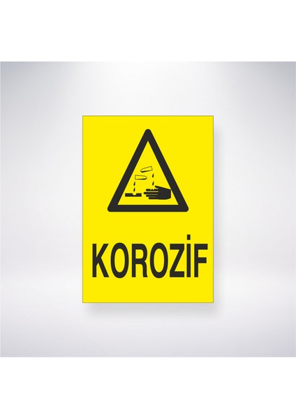 Korozif 21X30 cm Yapışkanlı Levha