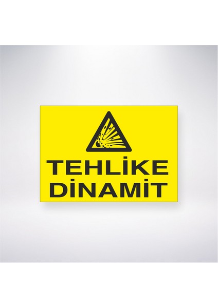 Tehlike Dinamit 21X30 cm Yapışkanlı Levha