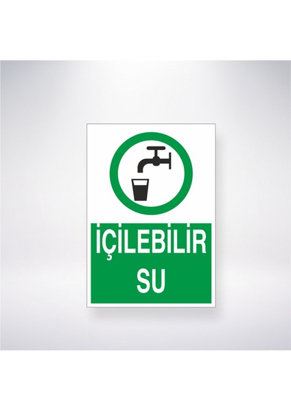 Içilebilir Su 21X30 cm Yapışkanlı Levha