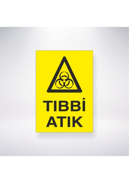 Tıbbi Atık 21X30 cm Yapışkanlı Levha