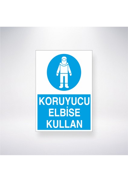 Koruyucu Elbise Kullan 21X30 cm Yapışkanlı Levha