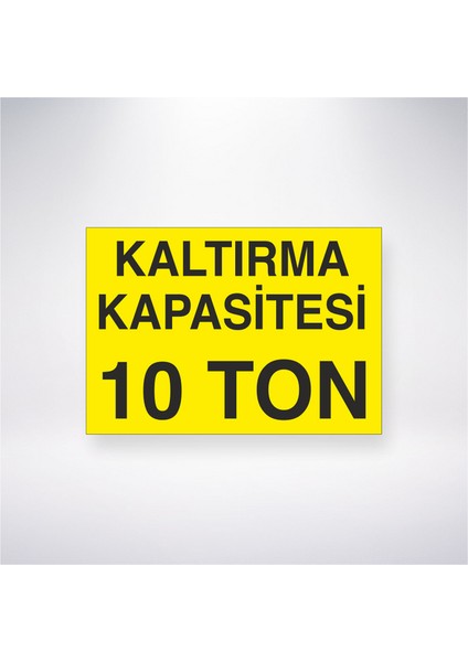 Kaldırma Kapasitesi 10 Ton 21X35 Arkası Yapışkanlı Levha 21X30 cm Yapışkanlı Levha