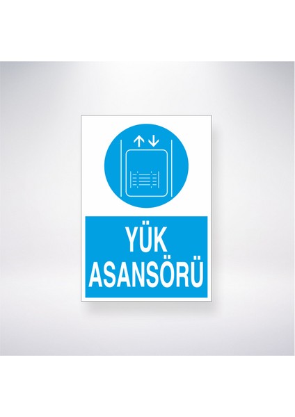 Yük Asansörü 21X35 Arkası Yapışkanlı Levha 21X30 cm Yapışkanlı Levha