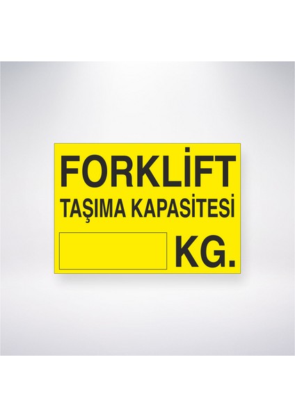 Forklift Taşıma Kapasitesi Kg. 21X35 Arkası Yapışkanlı Levha 21X30 cm Yapışkanlı Levha