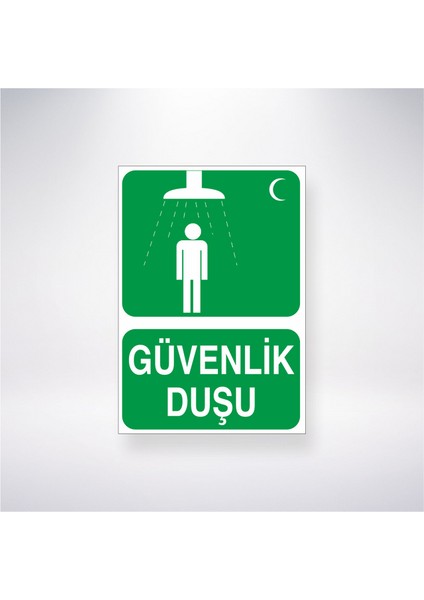 Güvenlik Duşu 21X30 cm Yapışkanlı Levha