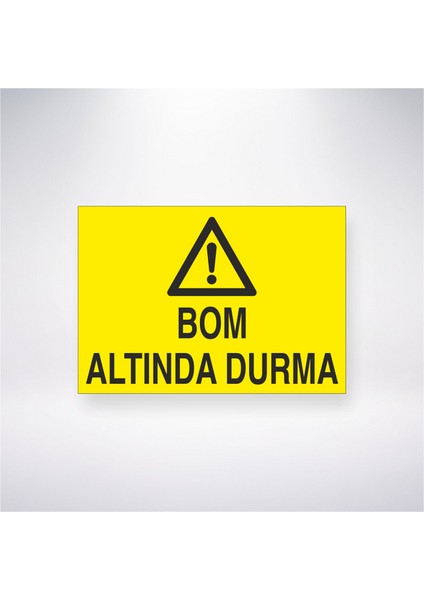 Bom Altında Durma 21X35 Arkası Yapışkanlı Levha 21X30 cm Yapışkanlı Levha