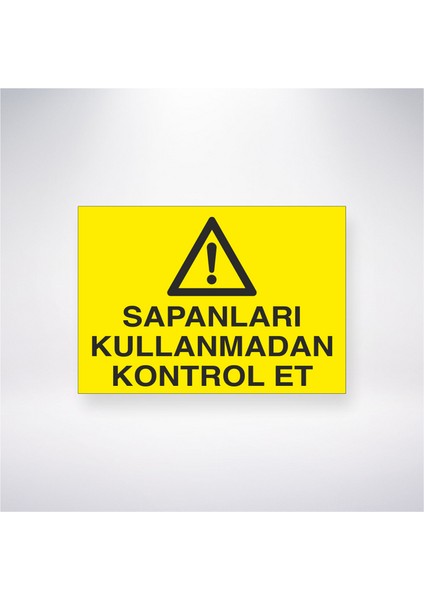 Sapanları Kullanmadan Kontrol Et 21X35 Arkası Yapışkanlı Levha 21X30 cm Yapışkanlı Levha