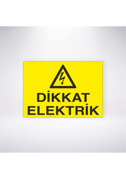 Dikkat Elektrik 21X30 cm Yapışkanlı Levha