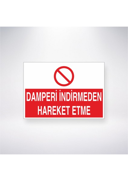 Damperi Indirmeden Hareket Etme 21X30 cm Yapışkanlı Levha