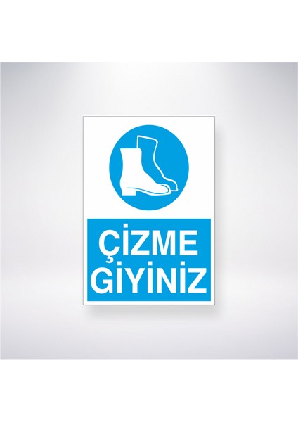 Çizme Giyiniz 21X30 cm Yapışkanlı Levha