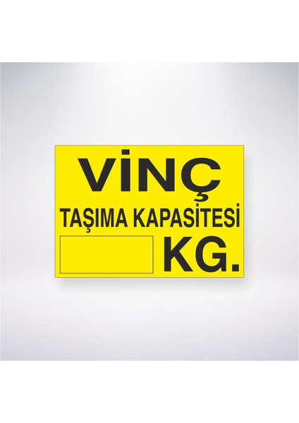 Vinç Taşıma Kapasitesi Kg 21X35 Arkası Yapışkanlı Levha 21X30 cm Yapışkanlı Levha