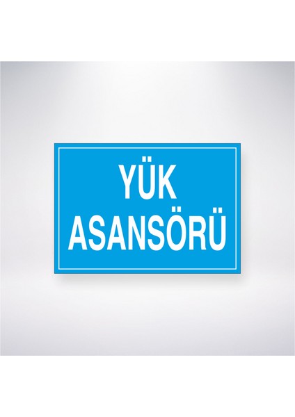 Yük Asansörü 21X35 Arkası Yapışkanlı Levha 21X30 cm Yapışkanlı Levha