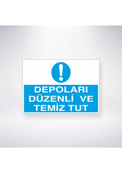 Depoları Düzenli ve Temiz Tut 21X35 Arkası Yapışkanlı Levha 21X30 cm Yapışkanlı Levha