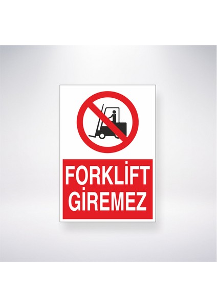 Forklift Giremez 21X35 Arkası Yapışkanlı Levha 21X30 cm Yapışkanlı Levha