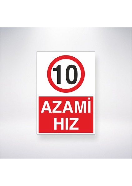 10 Azami Hız 21X35 Arkası Yapışkanlı Levha 21X30 cm Yapışkanlı Levha