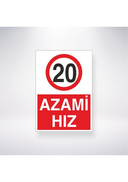 20 Azami Hız 21X35 Arkası Yapışkanlı Levha 21X30 cm Yapışkanlı Levha