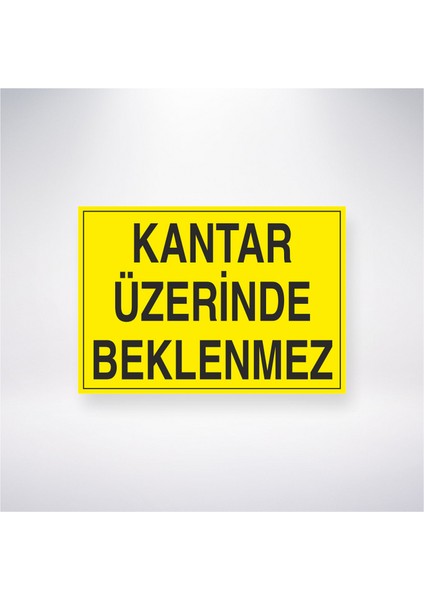 Kantar Üzerinde Beklenmez 21X30 cm Yapışkanlı Levha