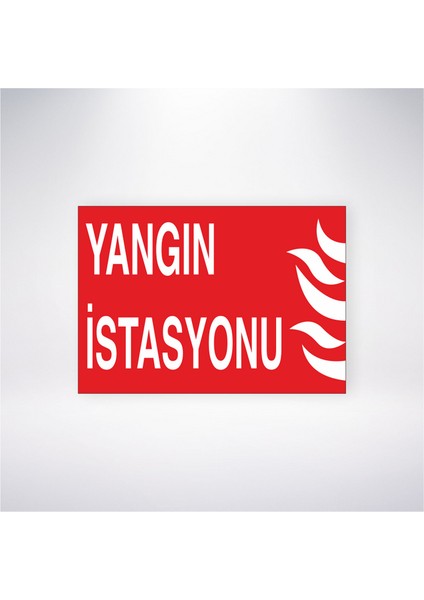 Yangın Istasyonu 21X30 cm Yapışkanlı Levha