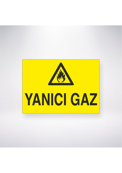 Yanıcı Gaz 21X30 cm Yapışkanlı Levha