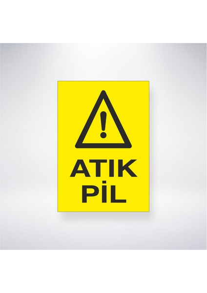 Atık Pil 21X30 cm Yapışkanlı Levha