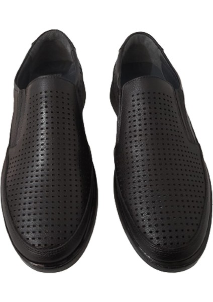 Hakiki Siyah Deri Günlük Şık Erkek Ayakkabı modelleri