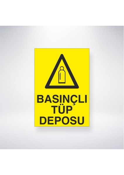 Basınçlı Tüp Deposu 21X30 cm Yapışkanlı Levha
