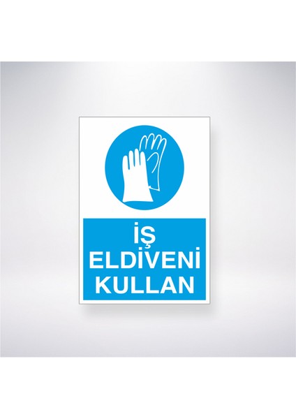 İş Eldiveni Kullan 21X30 cm Yapışkanlı Levha