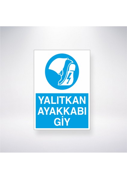 Yalıtkan Ayakkabı Giy 21X30 cm Yapışkanlı Levha