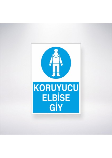 Koruyucu Elbise Giy 21X30 cm Yapışkanlı Levha