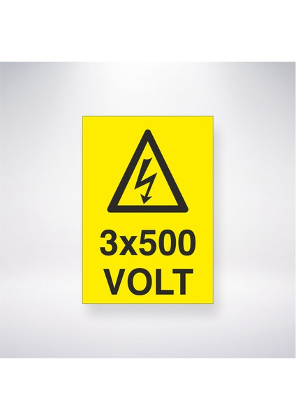 3X500 Volt 21X30 cm Yapışkanlı Levha