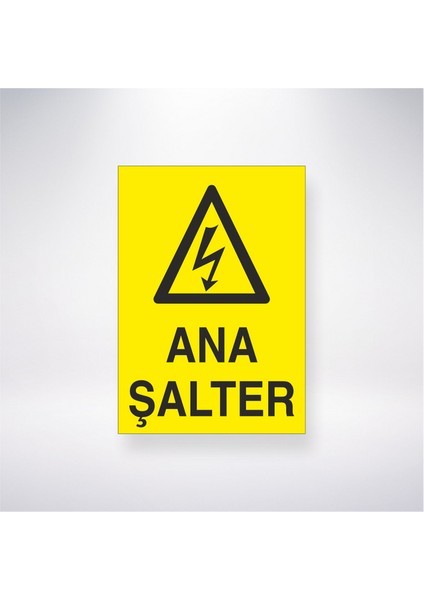 Ana Şalter 21X30 cm Yapışkanlı Levha