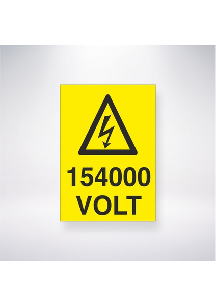 154000 Volt 21X30 cm Yapışkanlı Levha