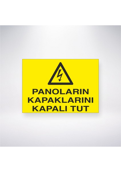 Panoların Kapaklarını Kapalı Tut 21X30 cm Yapışkanlı Levha