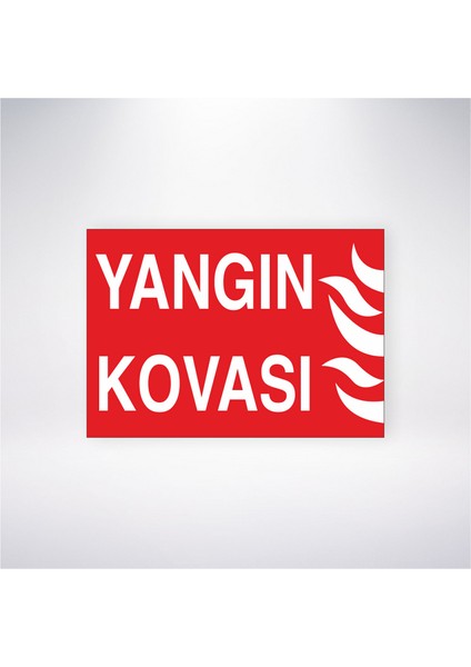 Yangın Kovası 21X30 cm Yapışkanlı Levha